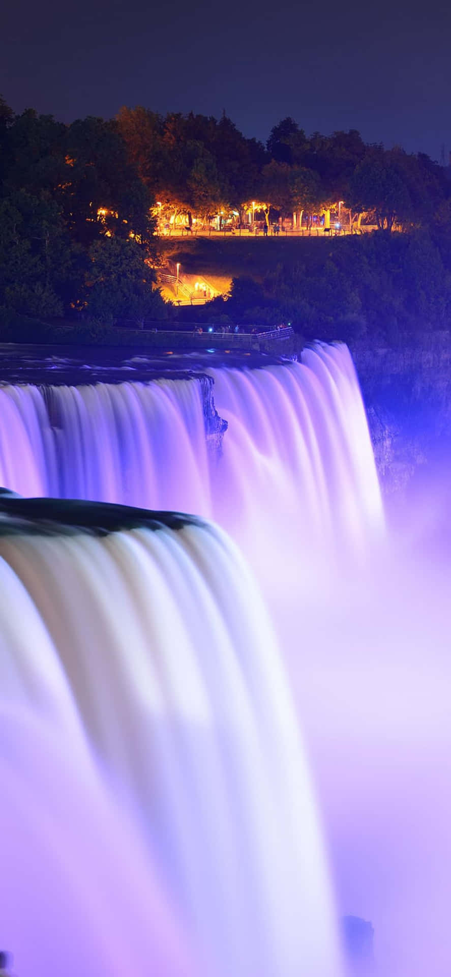 Iphonex Bakgrundsbild Med Lysande Niagarafallorna.