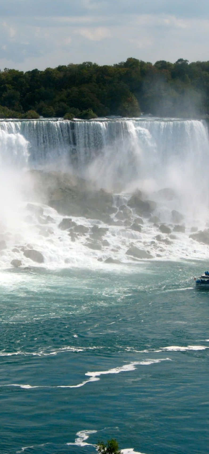 Iphonex Bakgrundsbild Med Utsikt Över Niagarafallen.