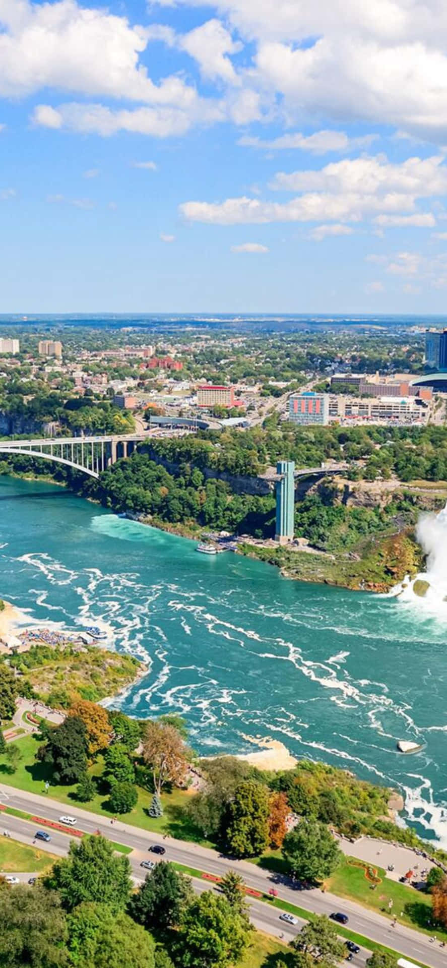 iPhone X Niagara Falls River Background