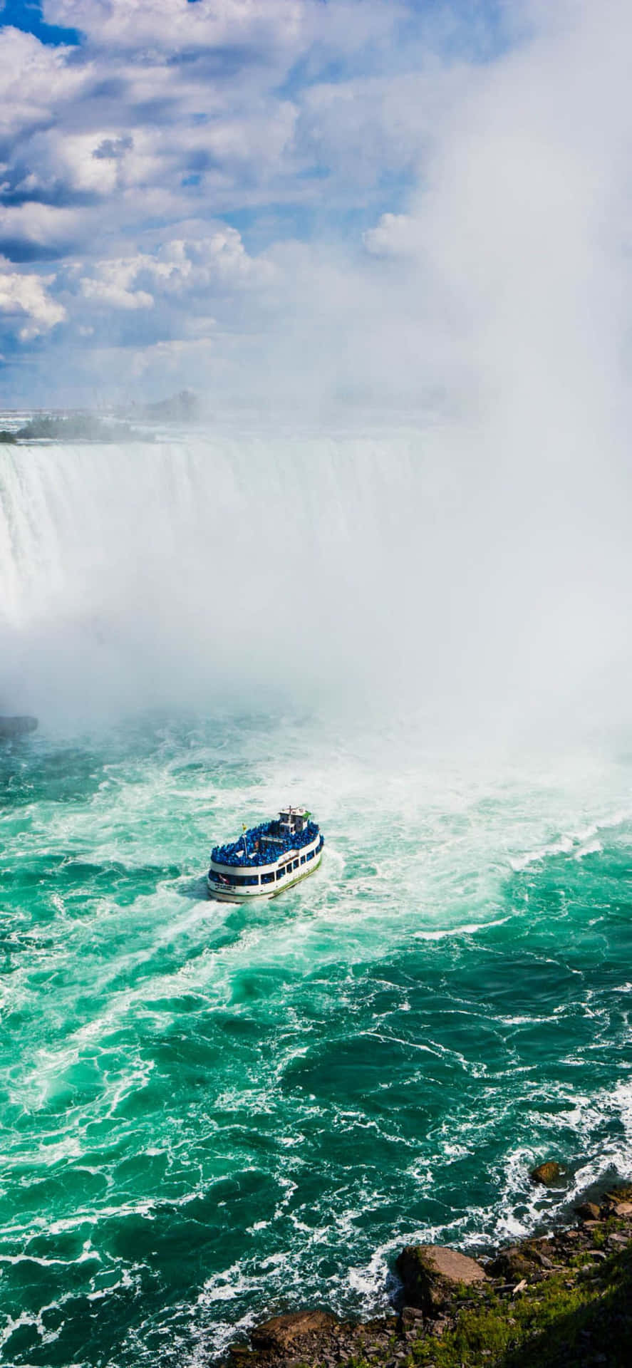 Iphone X Niagara Falls Boat Background