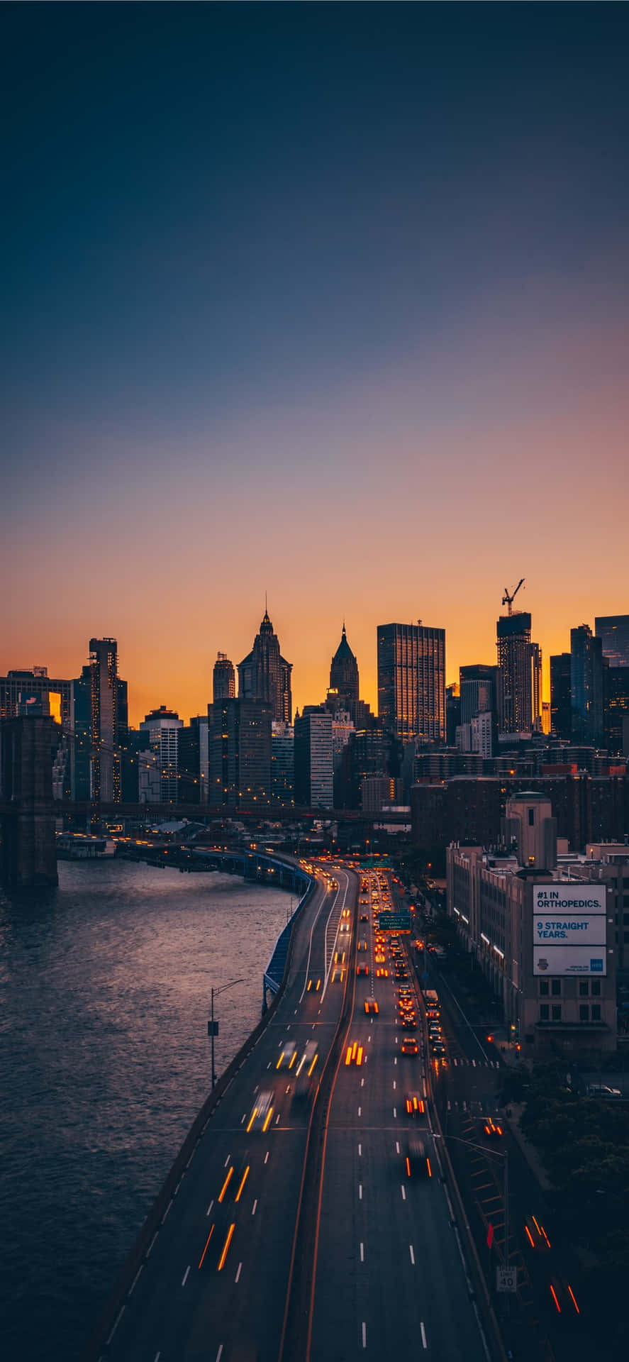 Iphone X Ny City Manhattan Bridge Background