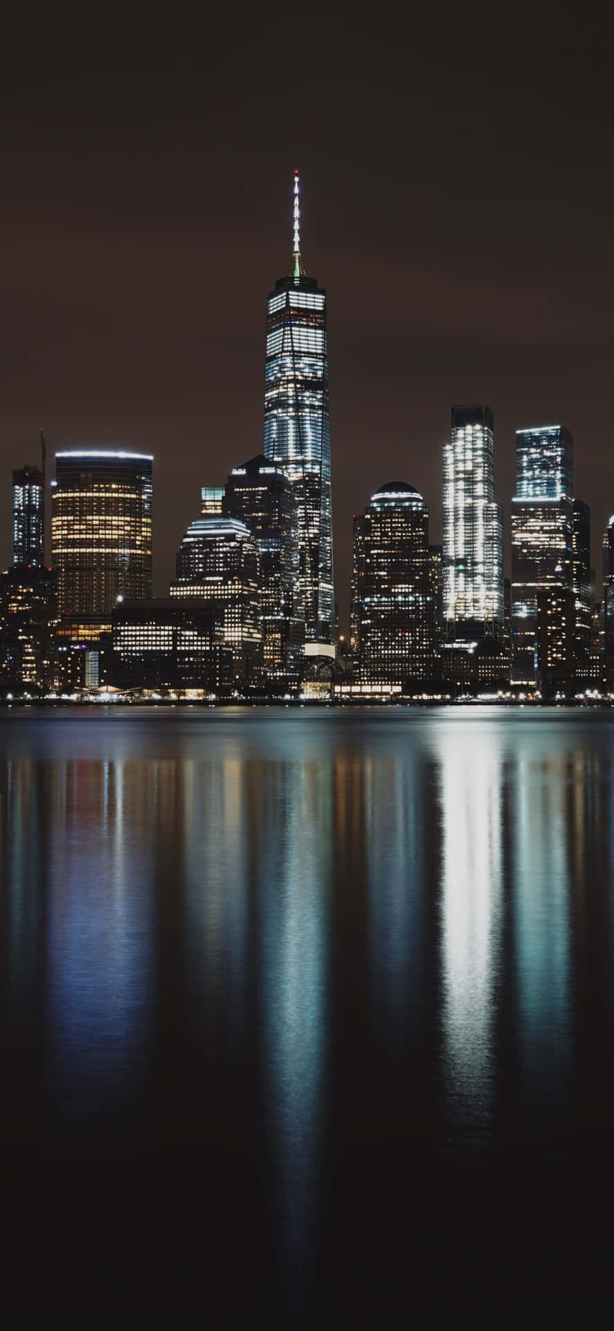 Baggrund Tapet til Iphone X Ny City Night View