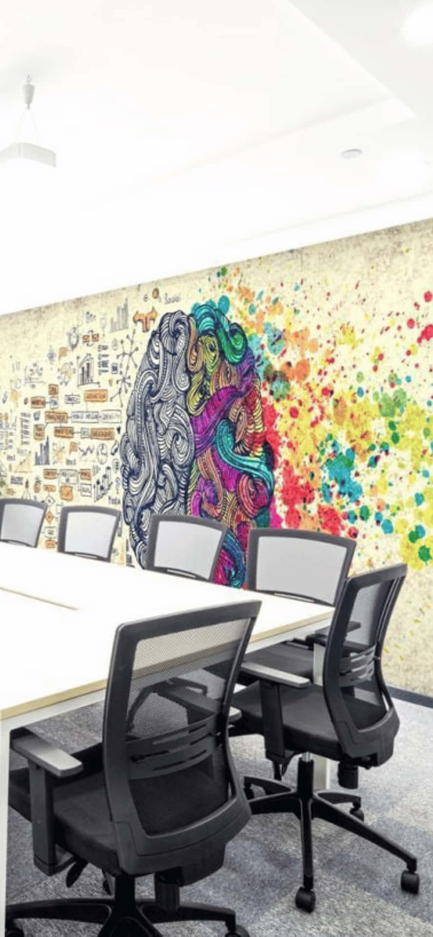 Conference Table iPhone X Office Background