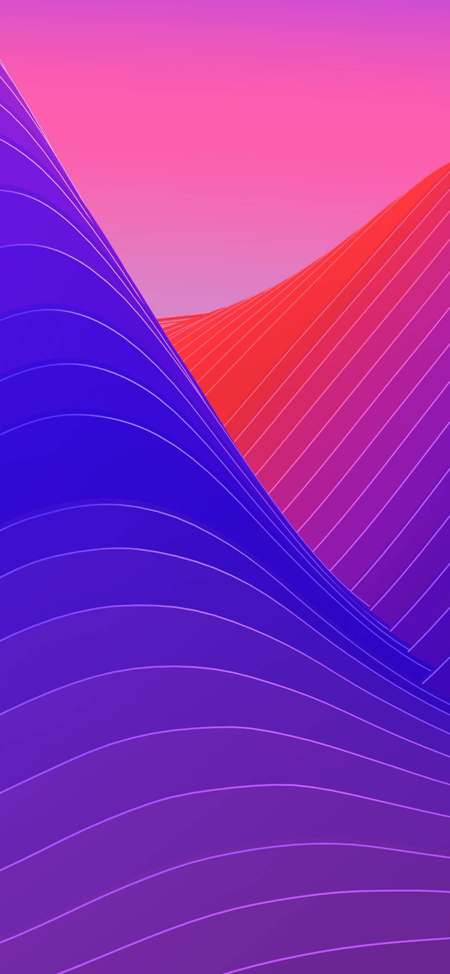 iPhone X Original Abstract Waves Wallpaper