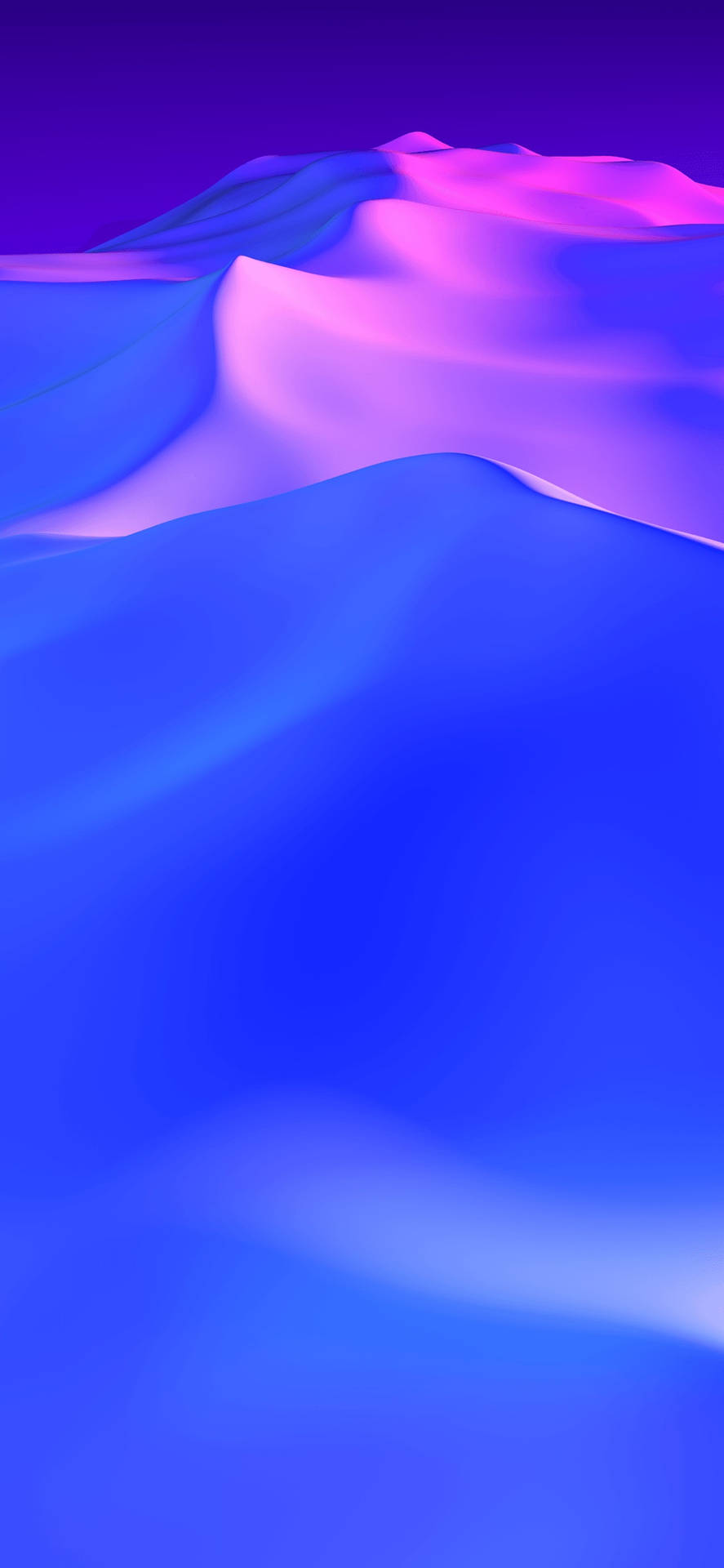 Montañasoriginales En Azul Y Morado Para Iphone X. Fondo de pantalla