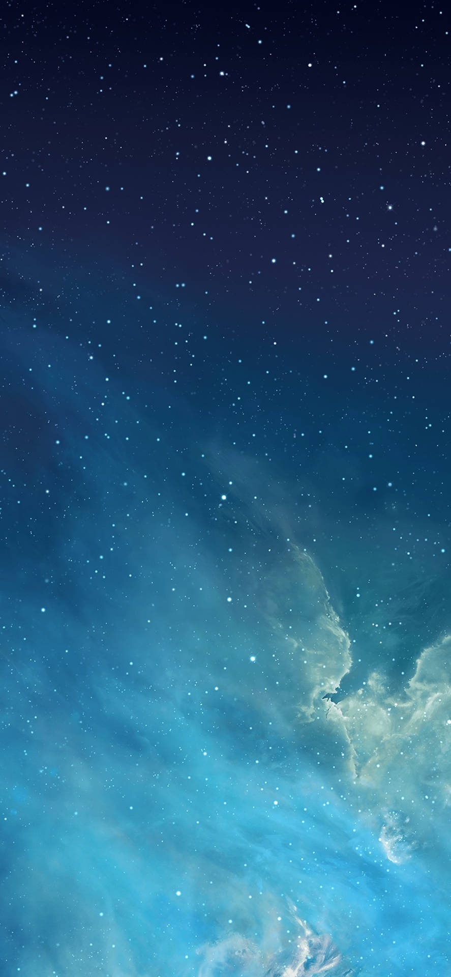 Iphonex Original Blå Stjärnhimmel. Wallpaper