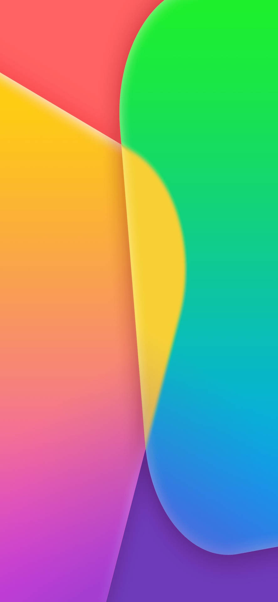 Iphone X Original Farverige Paneler Wallpaper