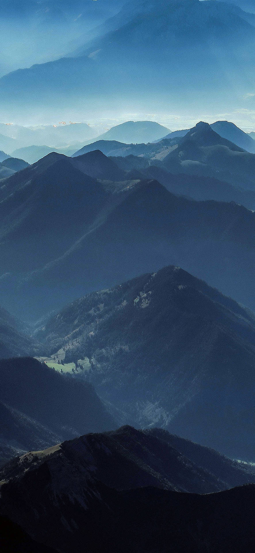 Iphone X Original Mountain Range Wallpaper