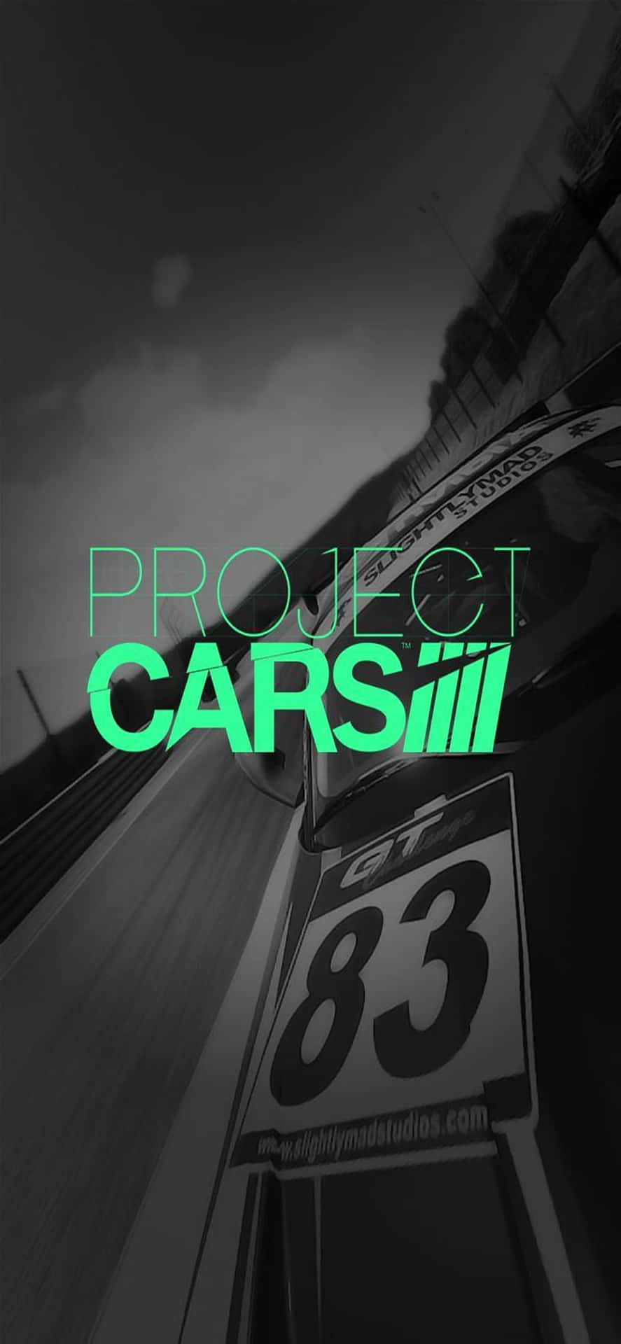 Iphone X Project Cars Background Game Title Poster Green