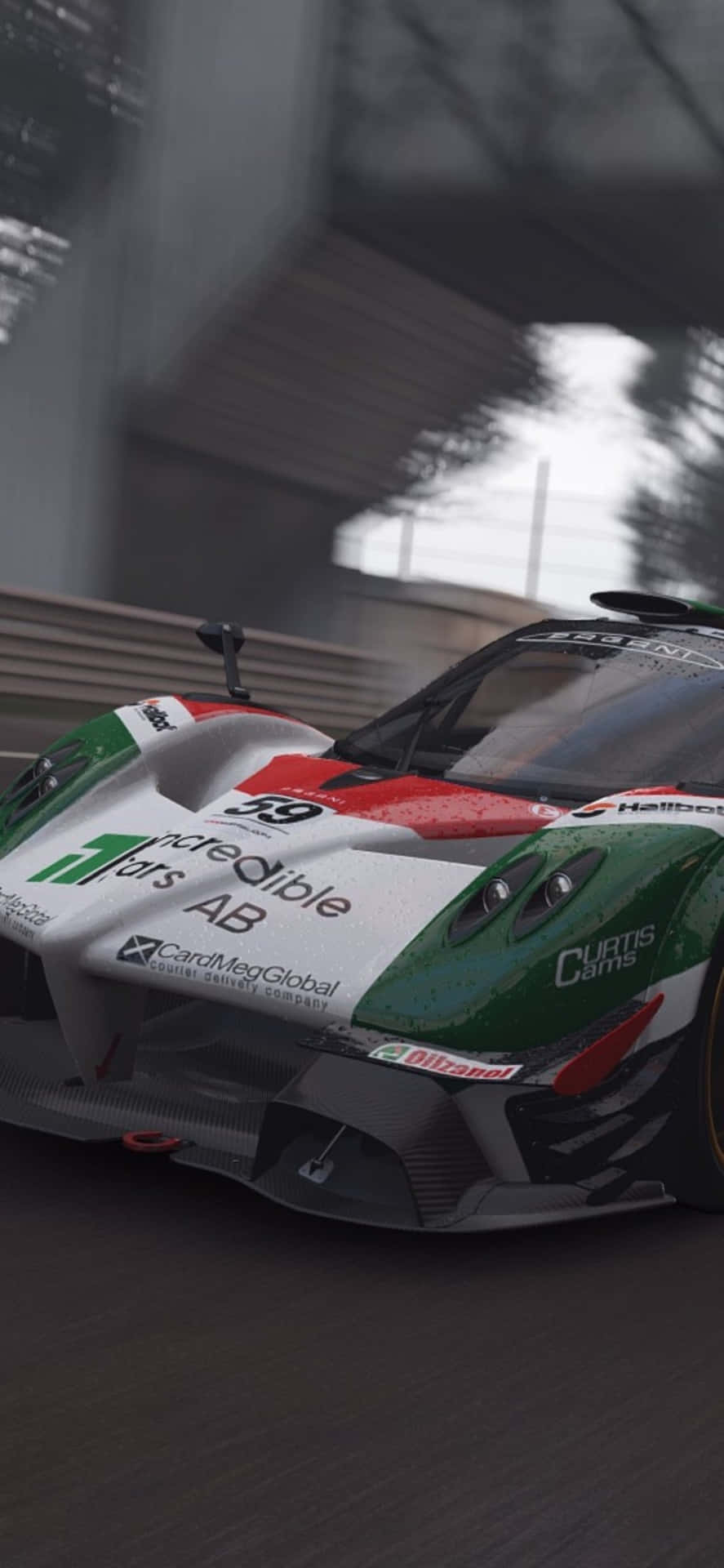 Iphonex Bakgrundsbild Av Italiensk Racerbil Från Project Cars.
