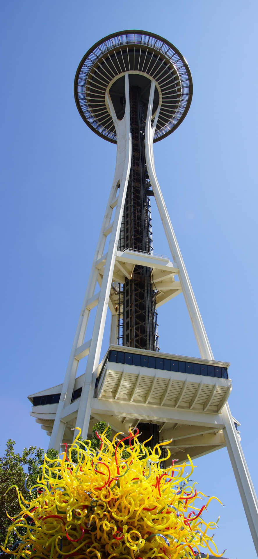 Et luftfoto af Seattle set fra Iphone X.