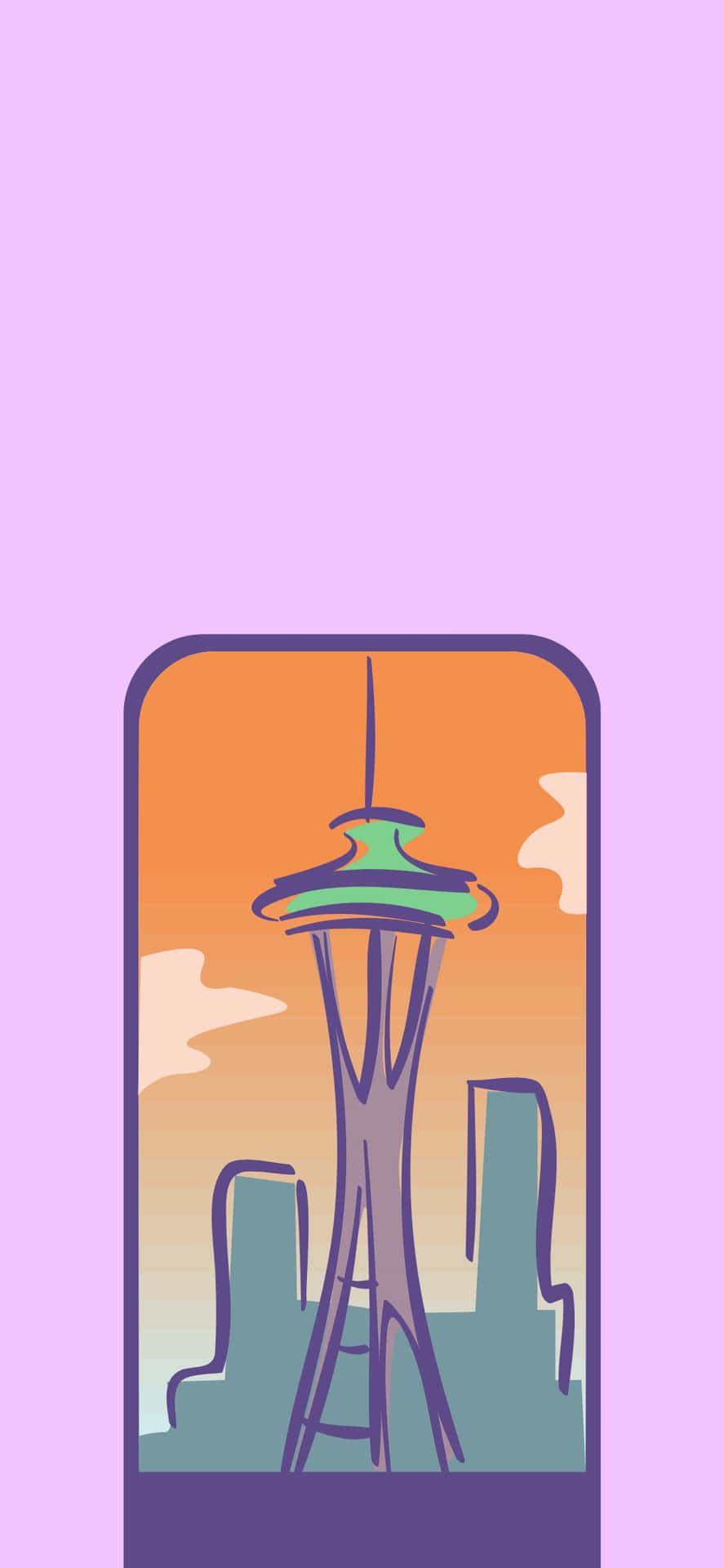 Njutav Seattles Vackra Landskap Från En Iphone X.