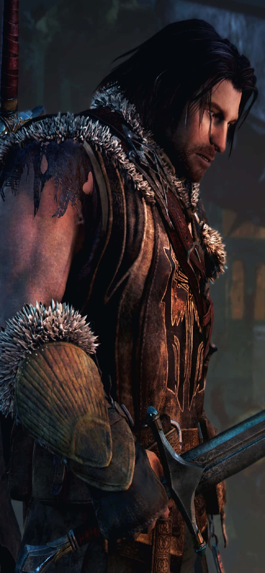 Iphone X Shadow Of Mordor Background Talion