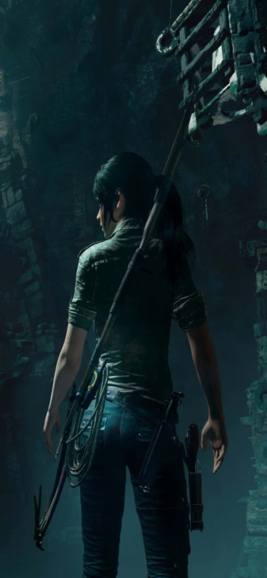 Erkundedie Tiefen Von Shadow Of The Tomb Raider Auf Dem Iphone X