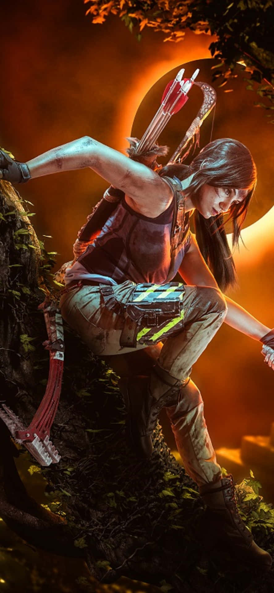 Utforskavärldens Mysterier På Iphone X Med Shadow Of The Tomb Raider