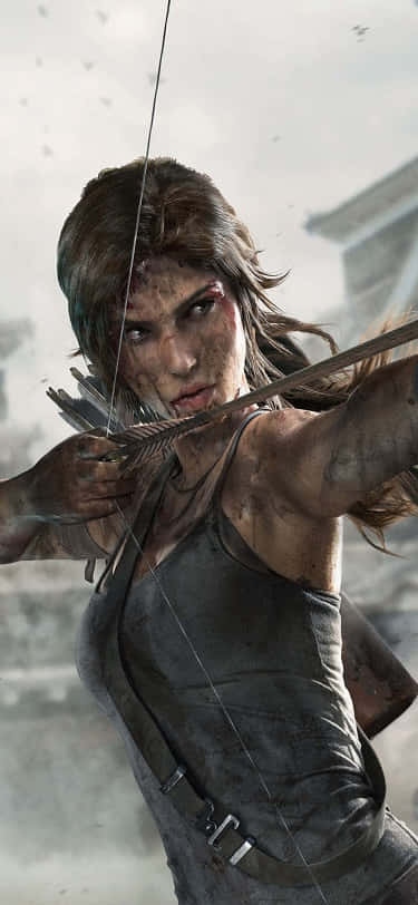 Upptäckmysterierna I Shadow Of The Tomb Raider Med Kraften Av Iphone X:s Bakgrundsbild.