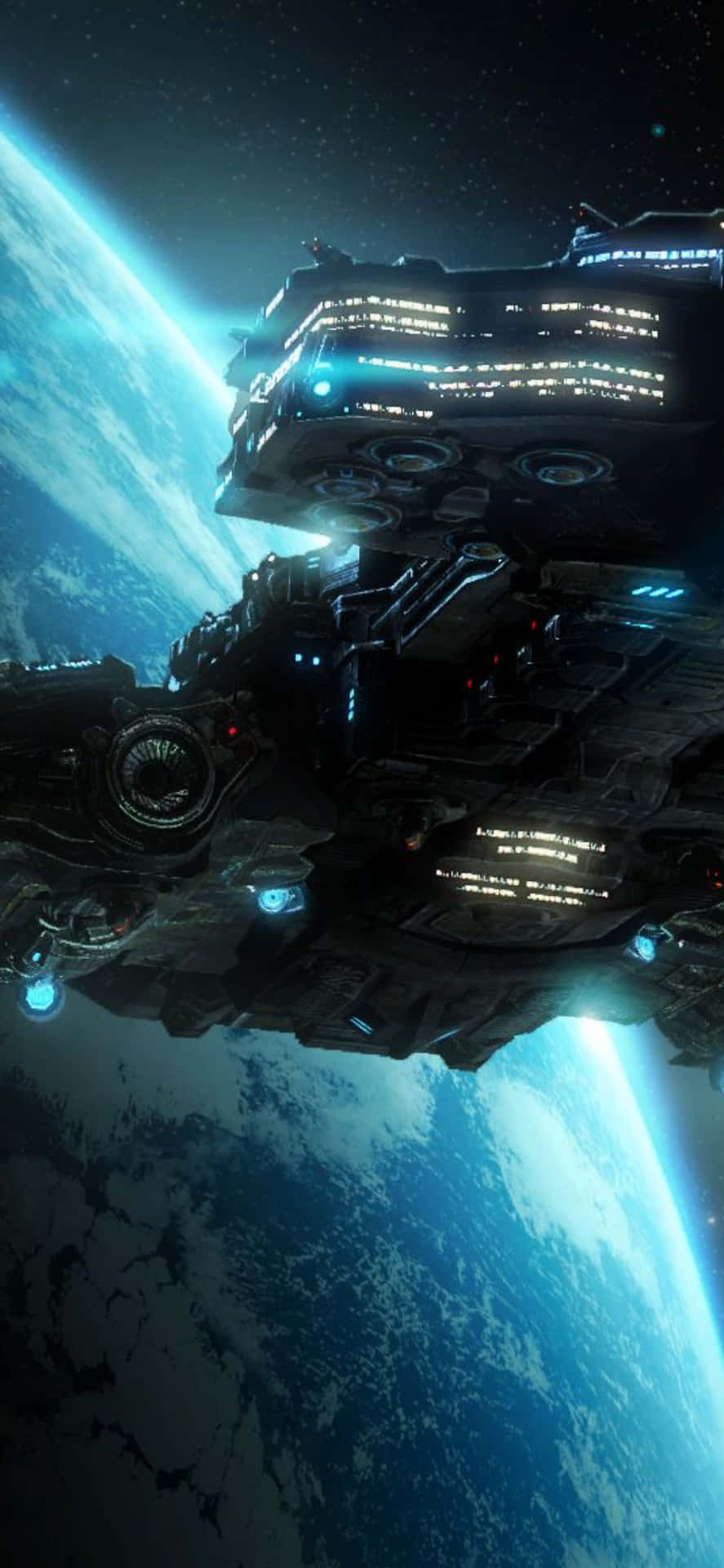 Iphonex Starcraft Ii Hintergrund Im Weltraum.