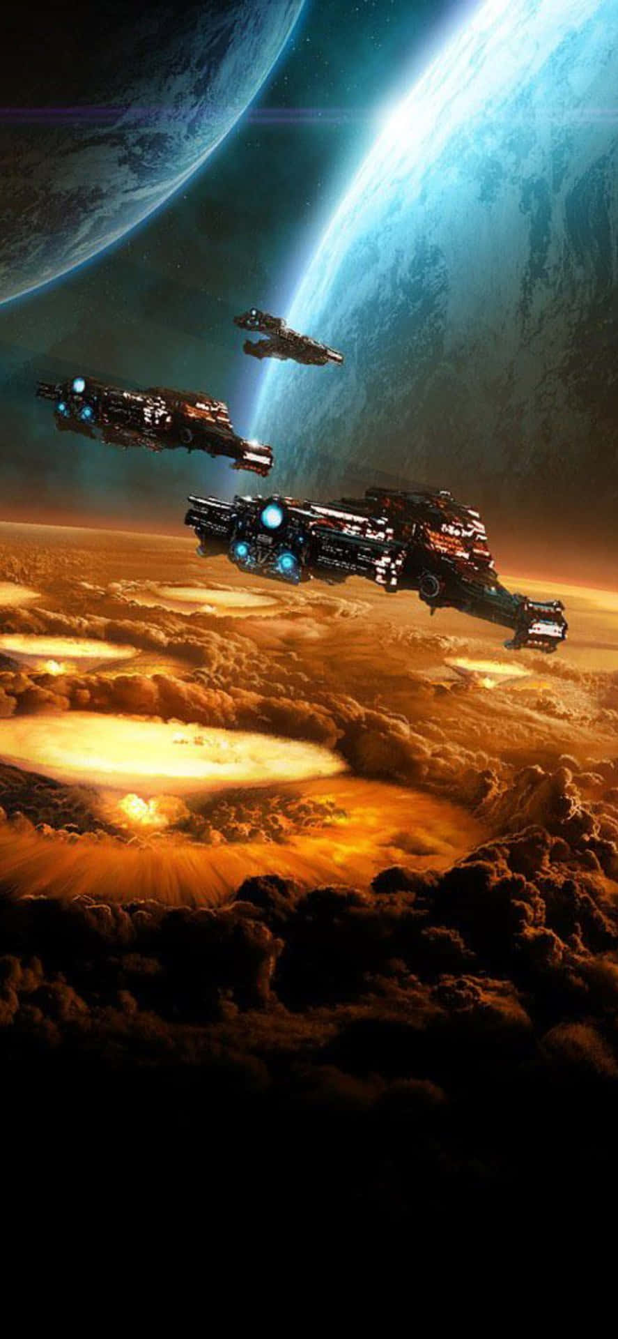 Baggrund Planet til iPhone X Starcraft II