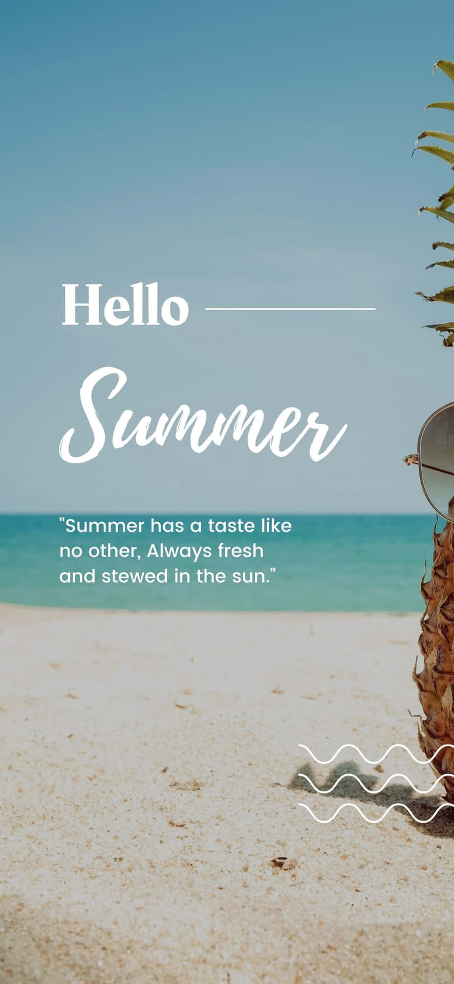 Beach Quote iPhone X Summer Background