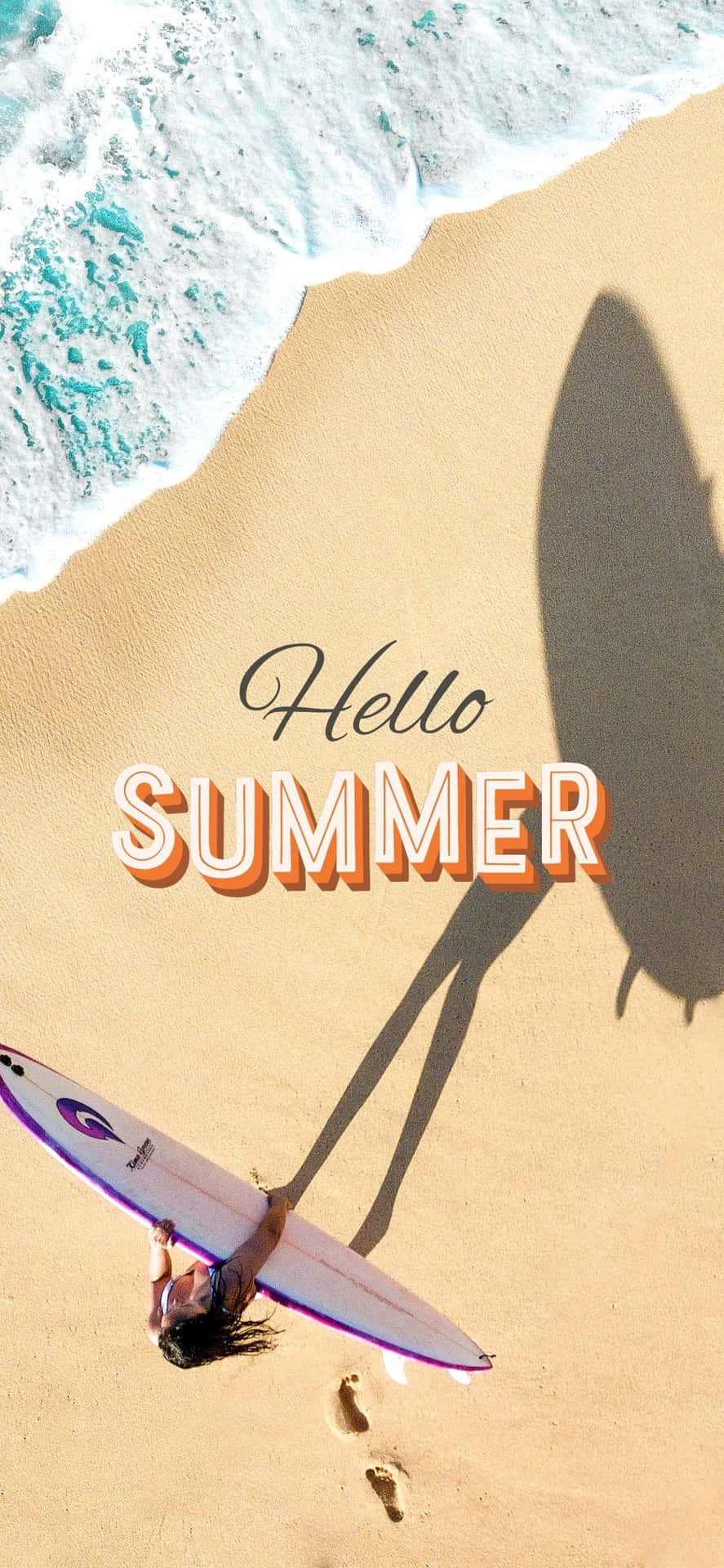 Hello Summer iPhone X Summer Background