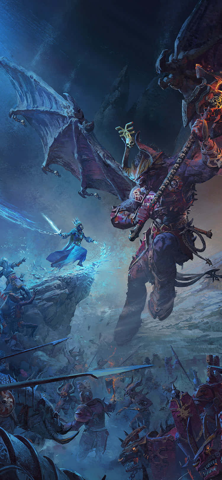 Besegrariket Med Total War: Warhammer Ii Fight På Iphone X.
