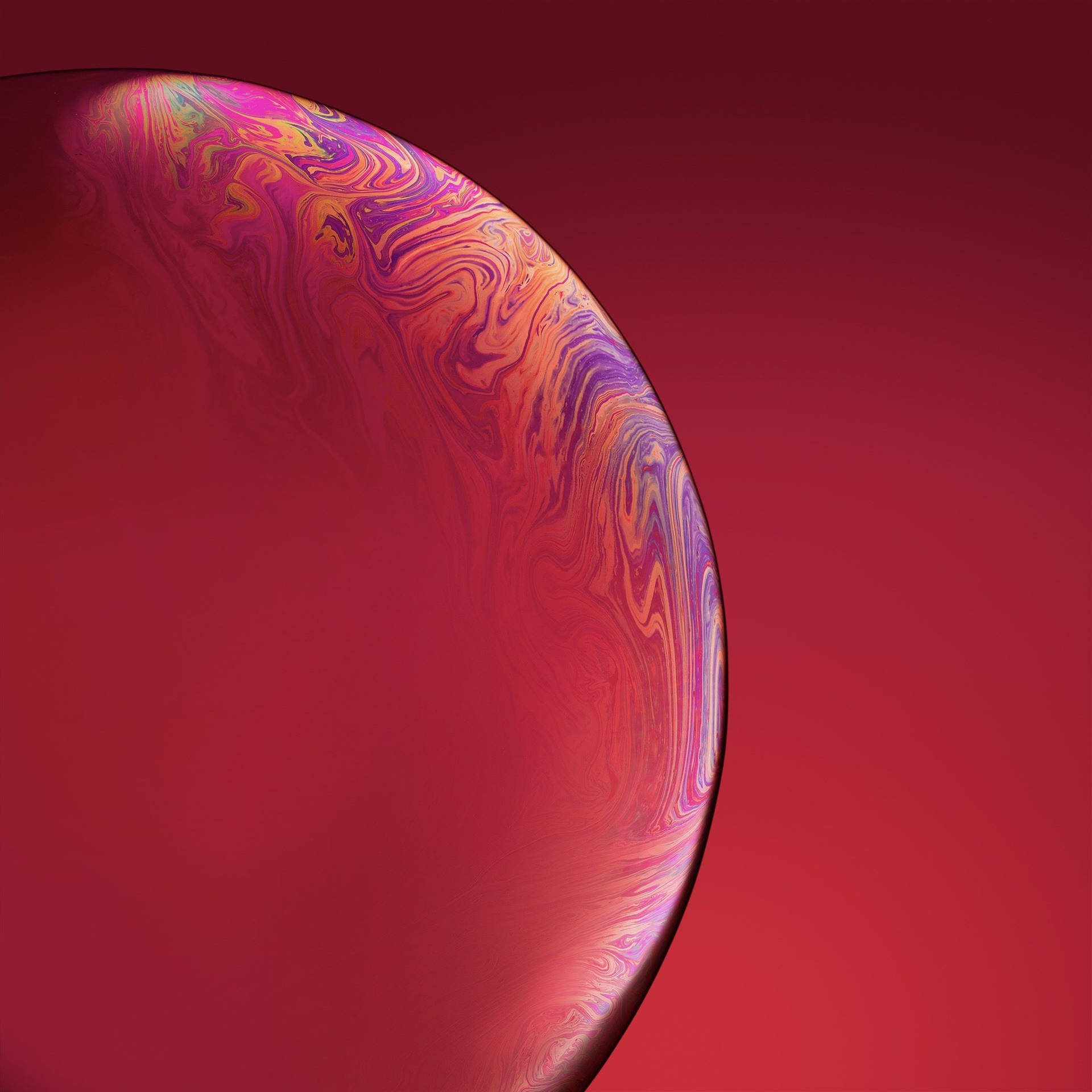 Iphone Xr Abstract Red Bubble Wallpaper