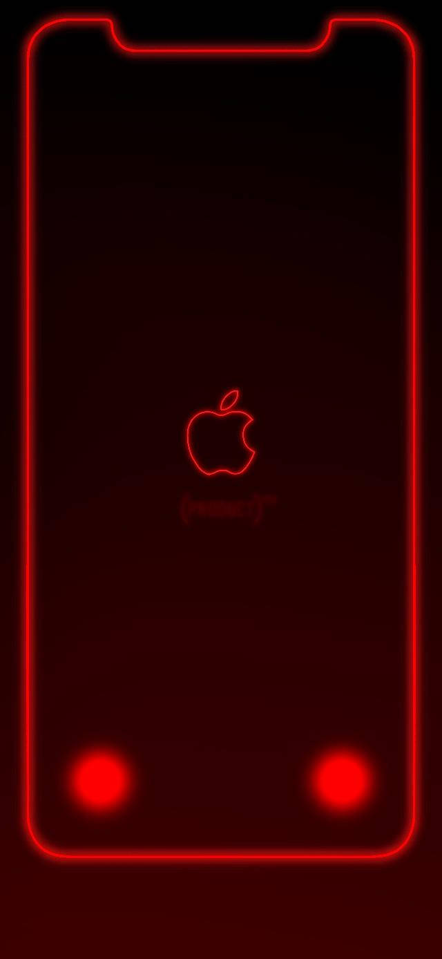 Iphone Xr Red Apple Border