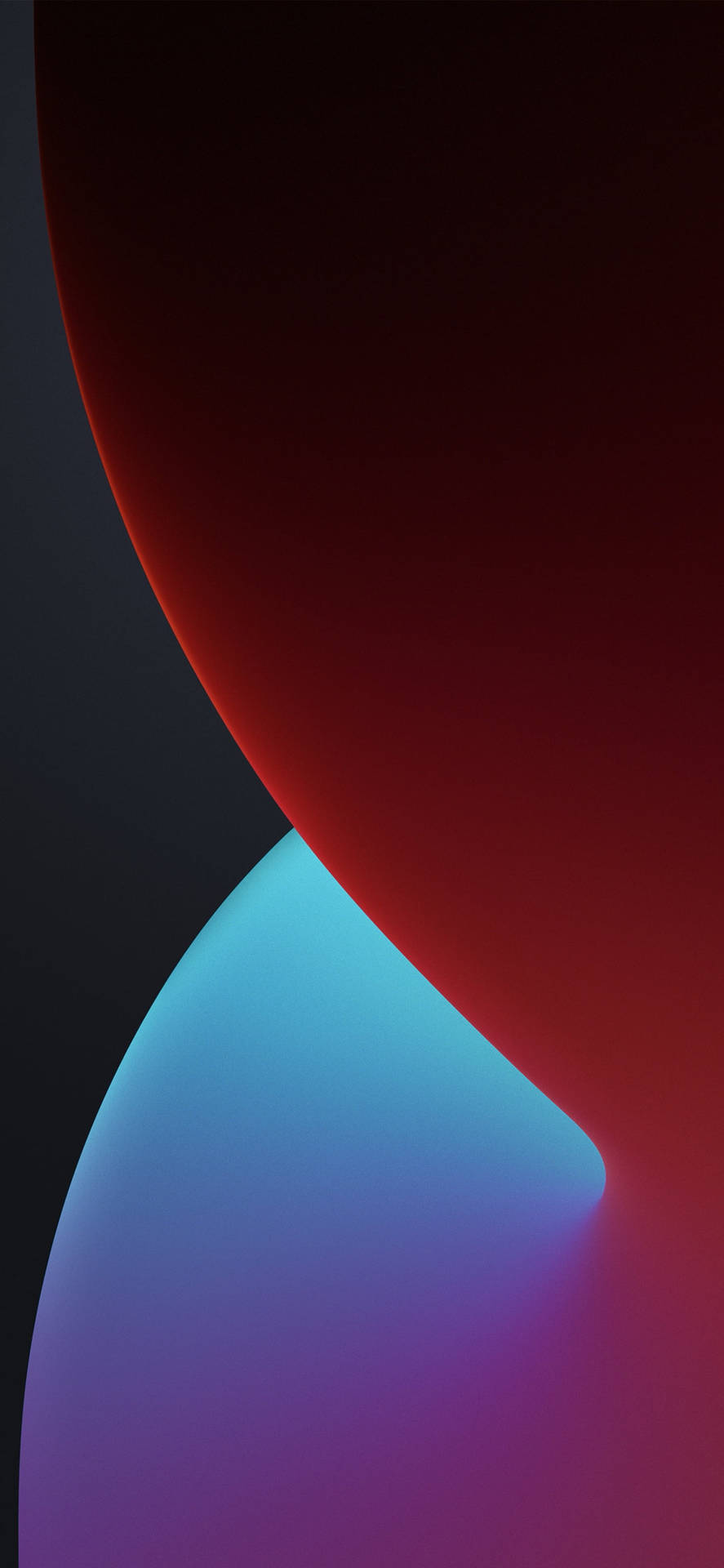 Iphone Xr Red Fusion Of Blue-red Background