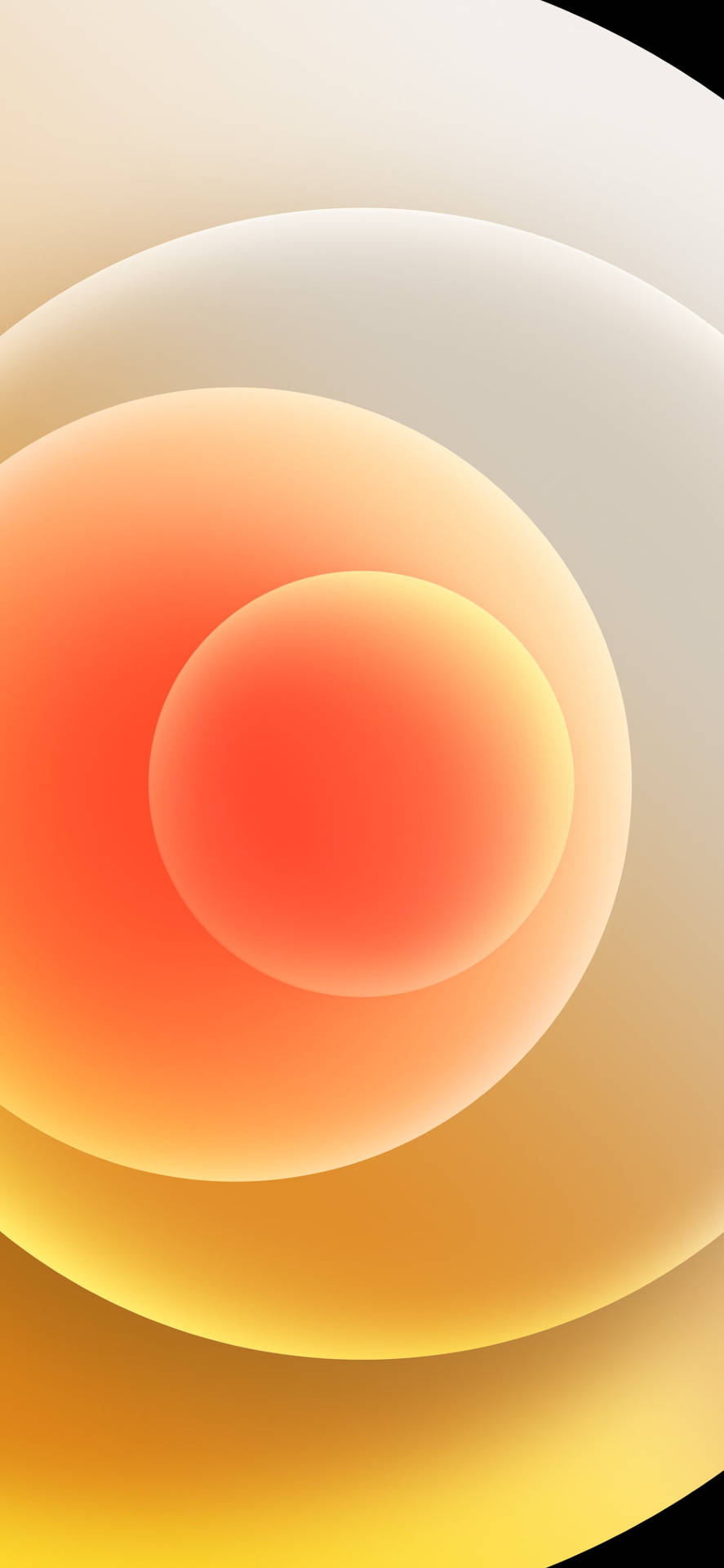 Iphone Xr Red Yellow Duplicate Circles Background