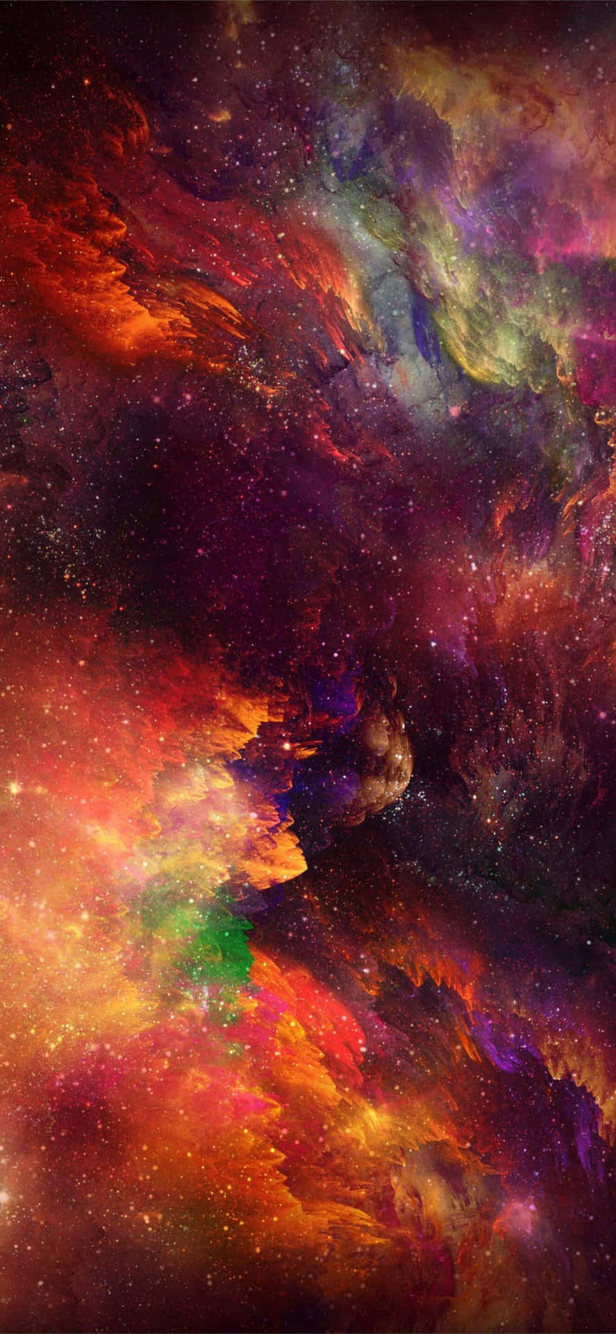 Förundrasöver Universums Storhet Med En Iphone Xr Som Bakgrundsbild. Wallpaper