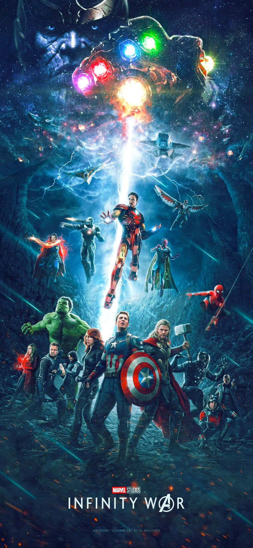 Fondodel Iphone Xs De Avengers Infinity War.
