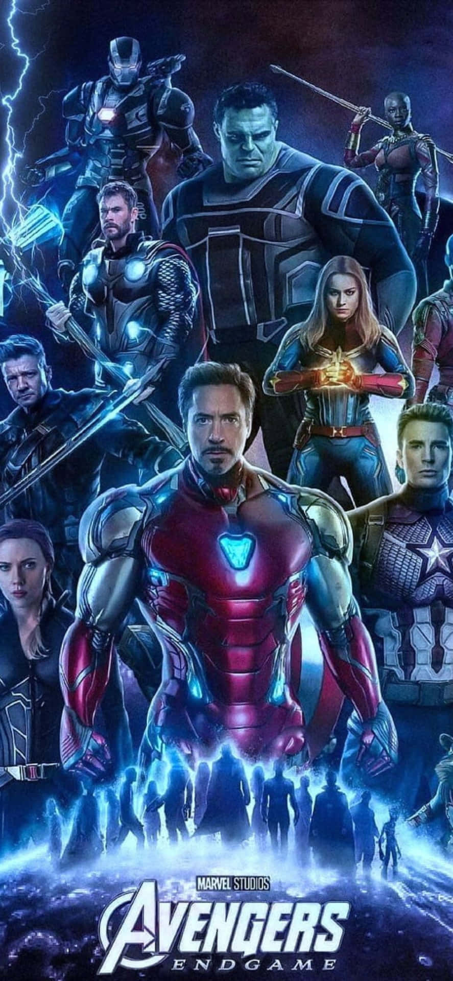 Iphonexs Avengers Endgame Filmplakat Hintergrund