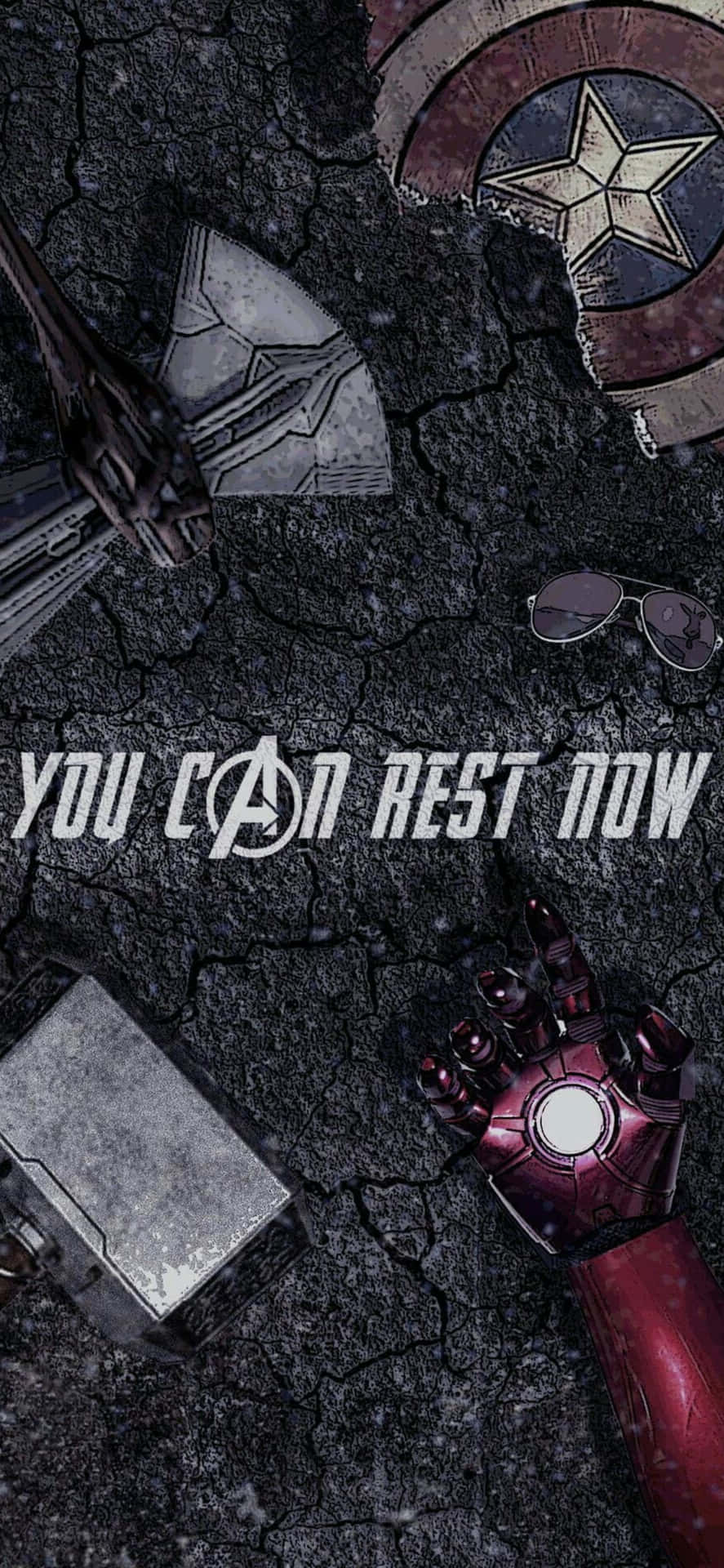 Sfondoiphone Xs Avengers Puoi Riposarti Ora Citazione Del Film