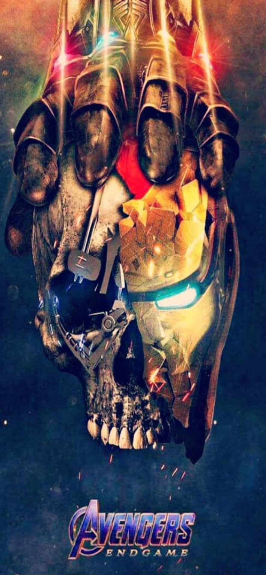 iPhone XS Avengers Background Decapitated Iron Man