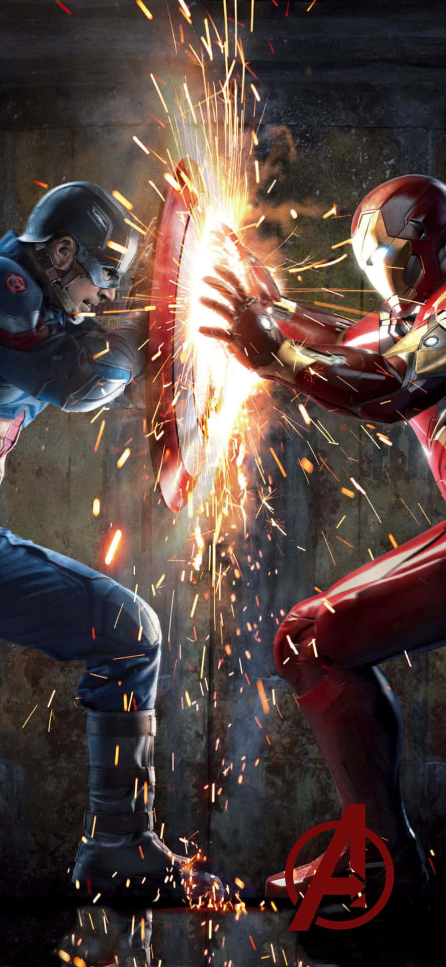 Sfondoiphone Xs Avengers Civil War 2016