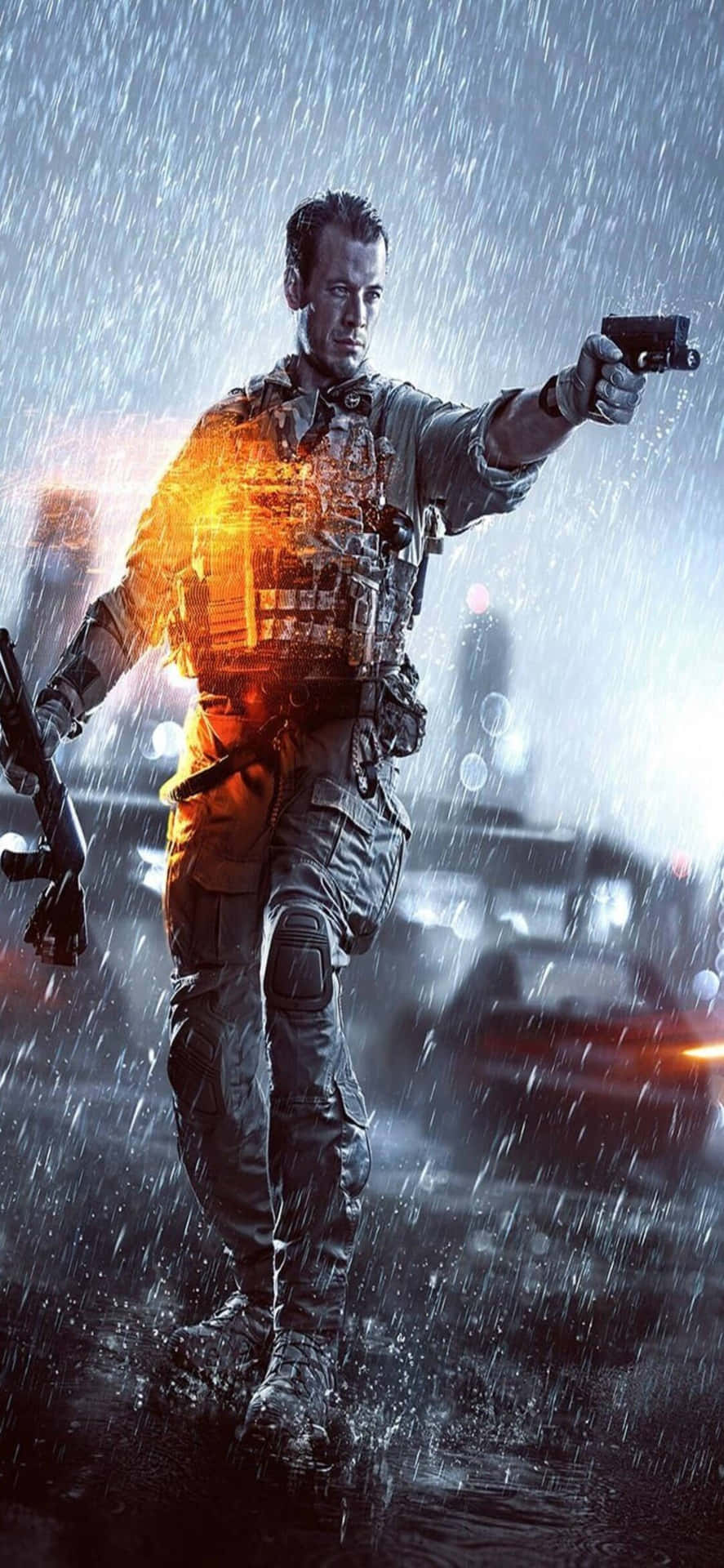 Iphonexs Bakgrund Med Battlefield 4 Fordon