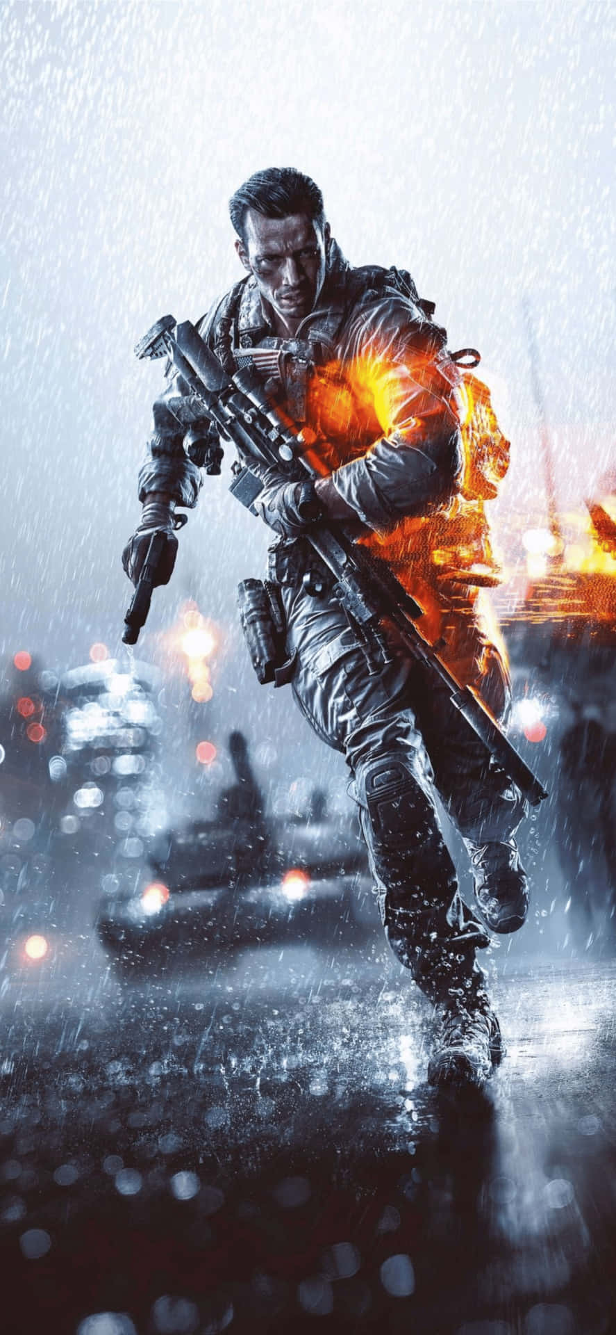 Iphone Xs Battlefield V Background Running Soldier