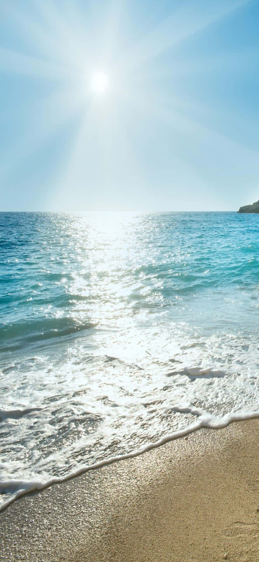 iPhone XS Beach Sun Glaring Background