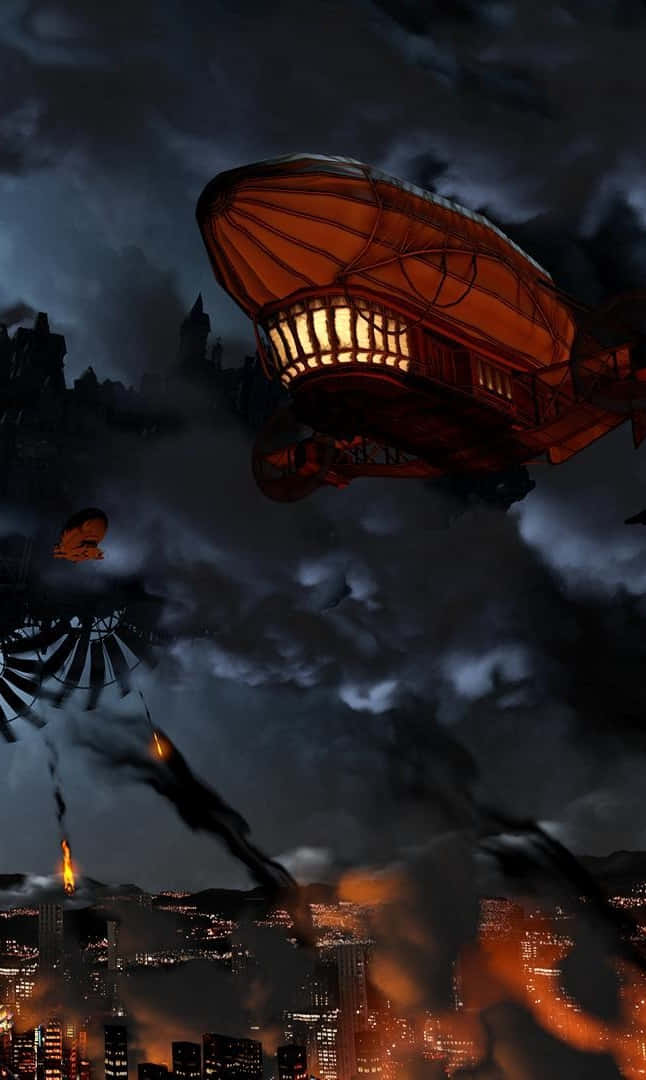 Iphonexs Bioshock Infinite Zeppelin Hintergrund
