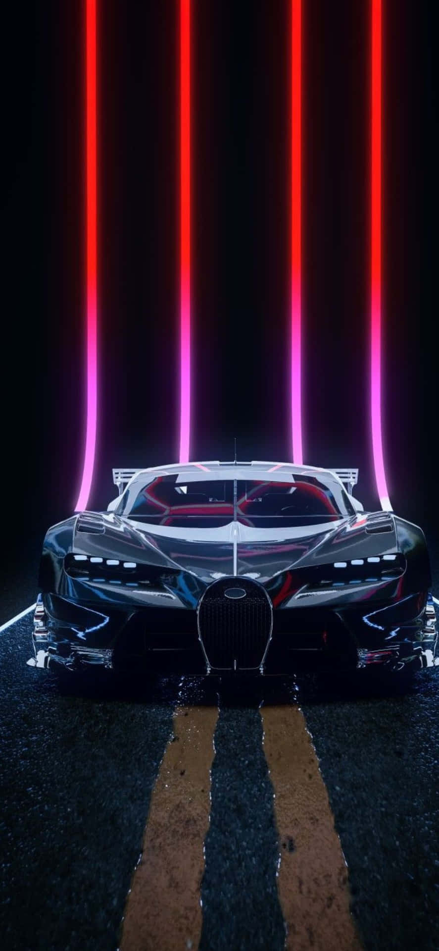 Image   The Bold and Extreme - Iphone Xs in a Bugatti