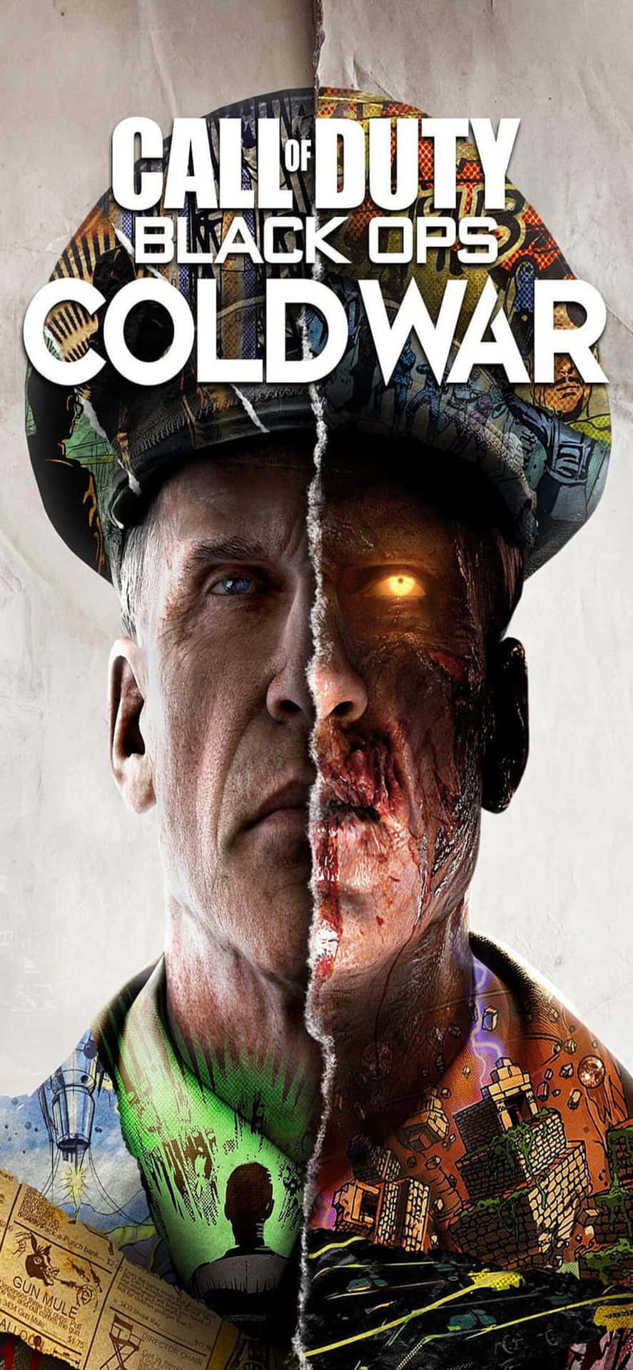 Iphonexs Bakgrund Med Call Of Duty Black Ops Cold War Zombies-konst