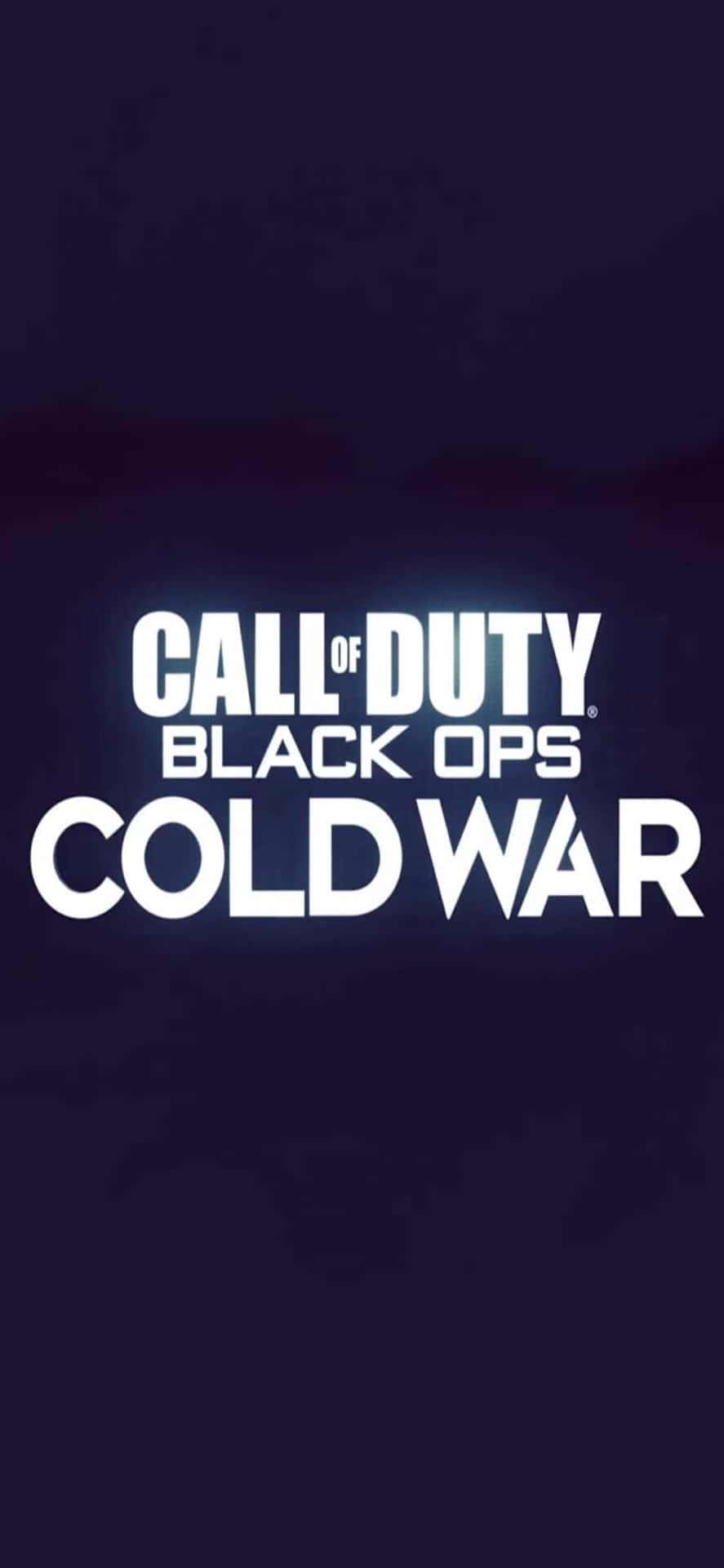 Iphonexs Bakgrund Med Call Of Duty Black Ops Cold War Logotypen I Vektor.