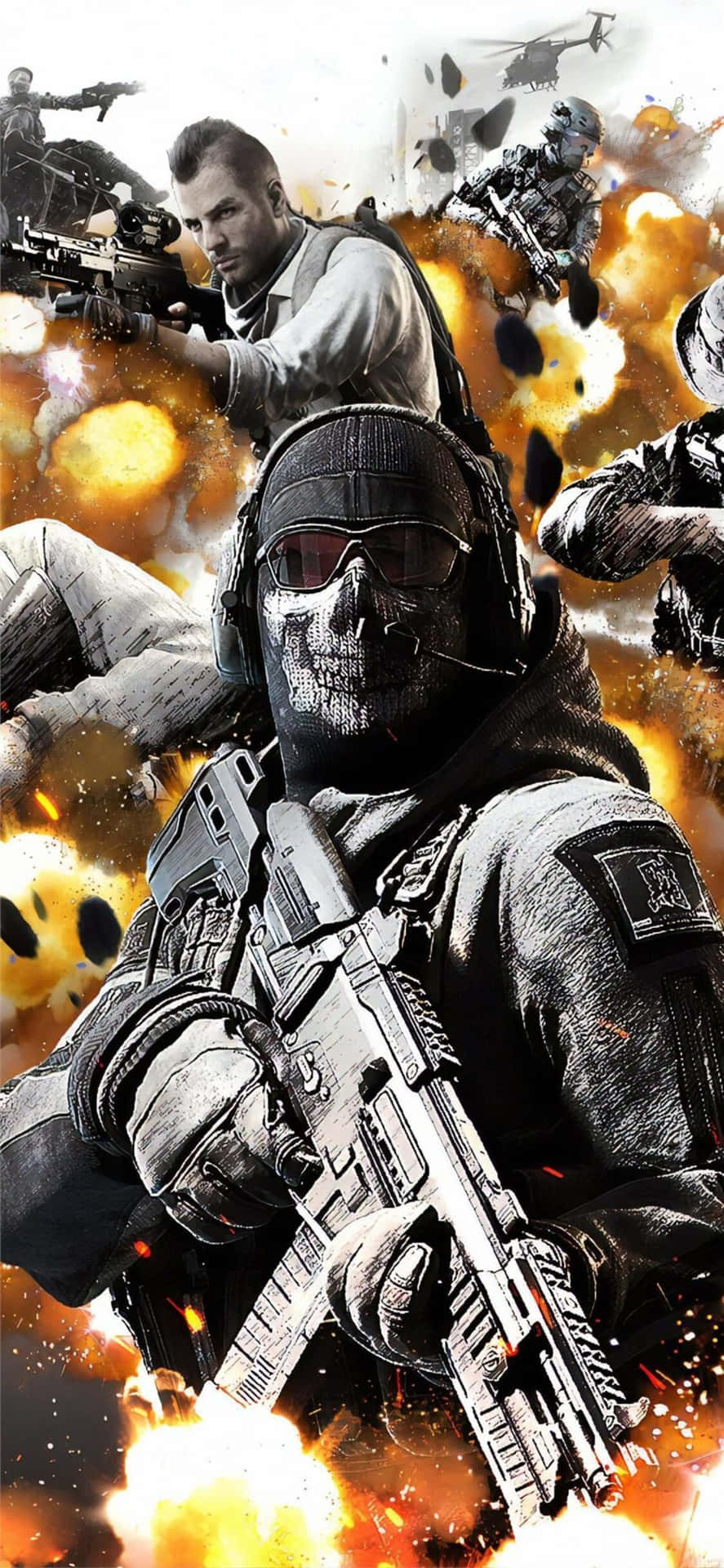 Dominawarzone Med Iphone Xs Call Of Duty Blackops Cold War På Din Dator- Eller Mobilbakgrund.