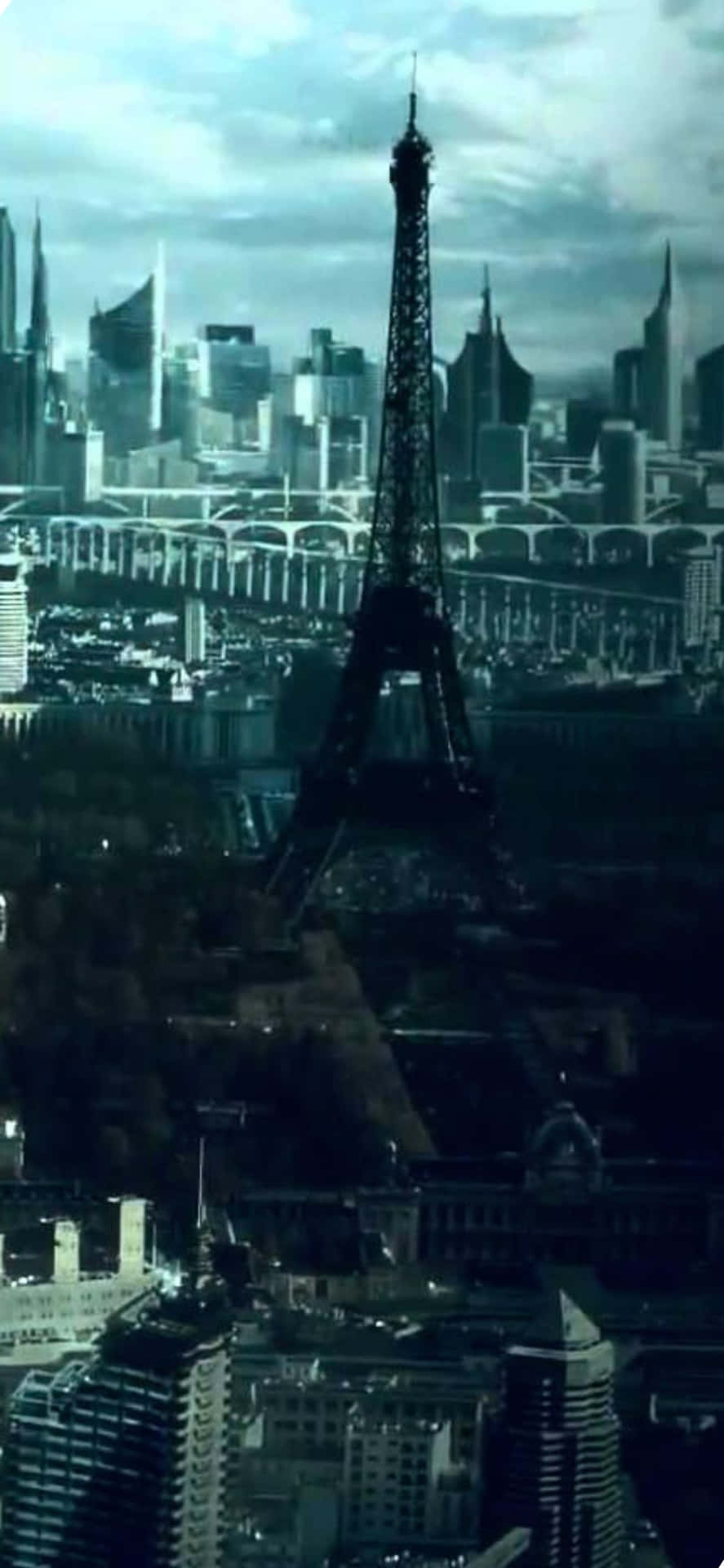 Baggrund af Eiffel-tårnet for iPhone XS Civlisation Udenfor Jorden.