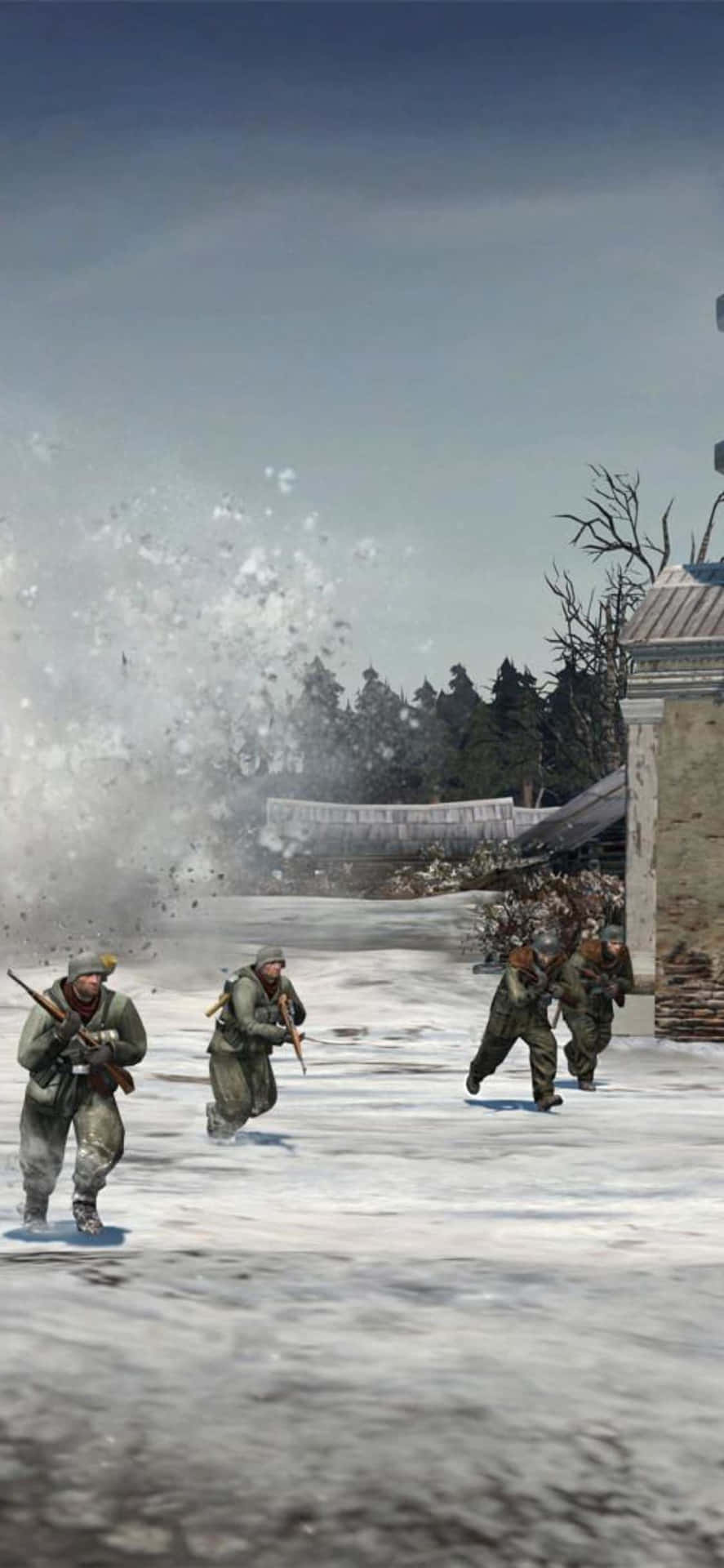 Iphone Xs Company Of Heroes 2 Background Explosion