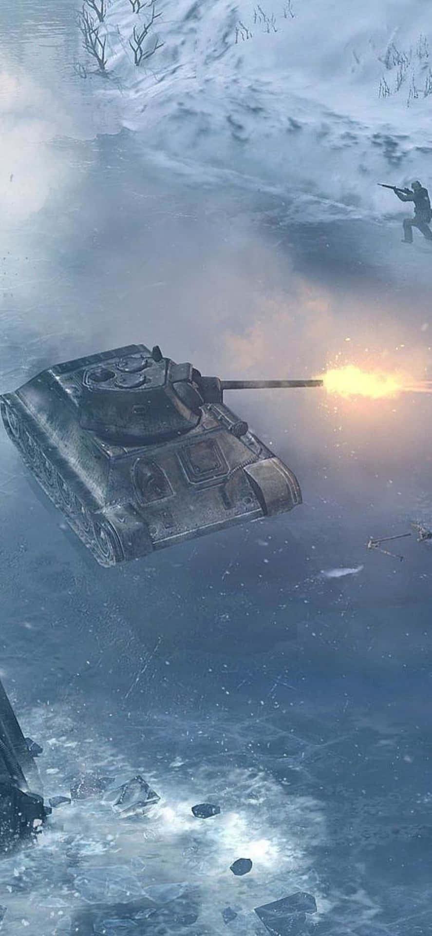 Iphone Xs Company Of Heroes 2 Background Firing Tank