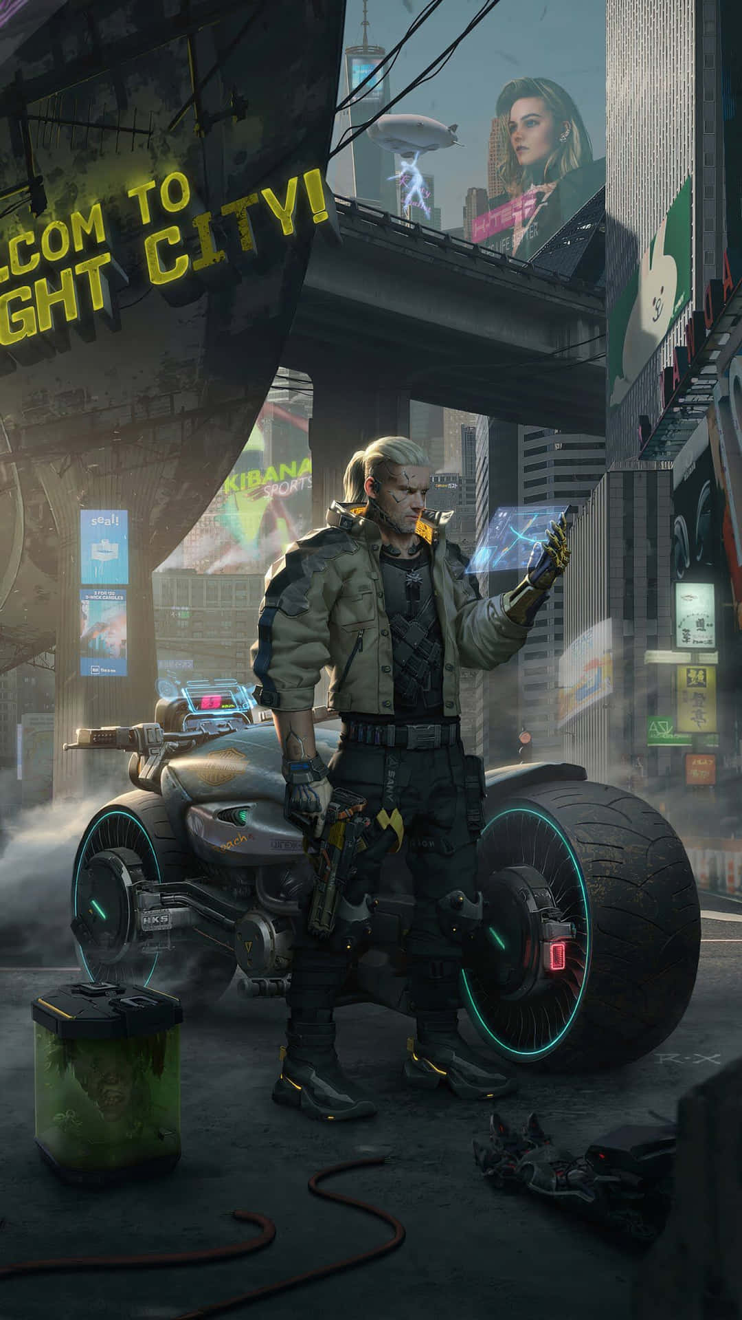 iPhone XS Cyberpunk 2077 The Witcher Background