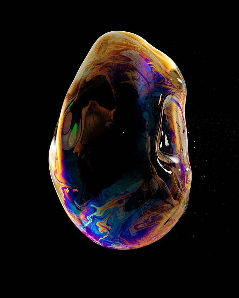 Iphone Xs Distorted Circle Wallpaper