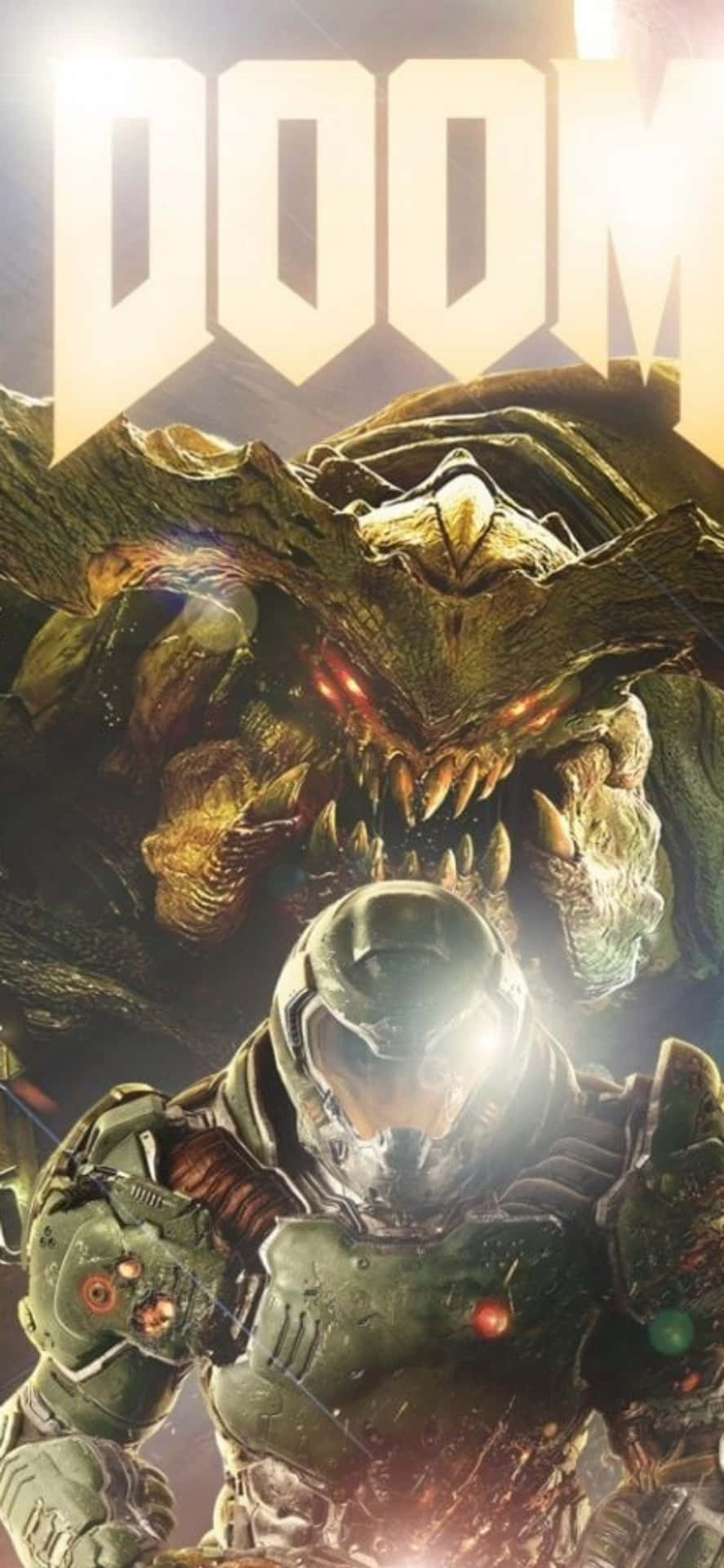 Doomguy Monster Iphone Xs Background