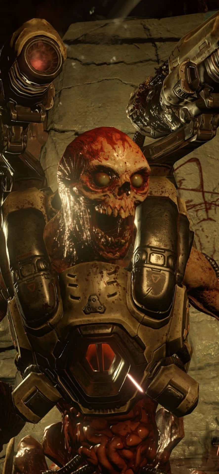 Doom Skull Demon Iphone Xs Background
